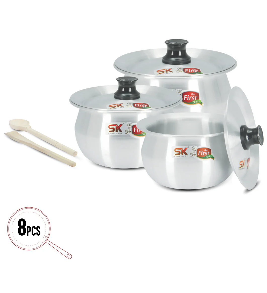 SK Spring Set 8 Pieces Aluminum  (21-23-25CM)